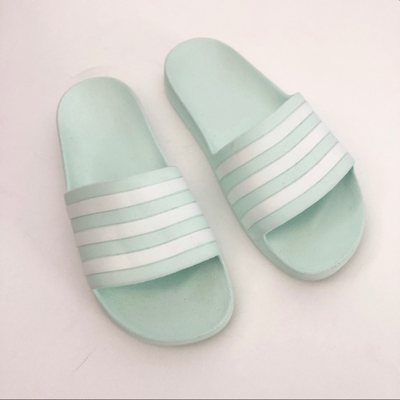 adidas Shoes - Adidas Adilette Pool Slides in Ice Mint Size 5